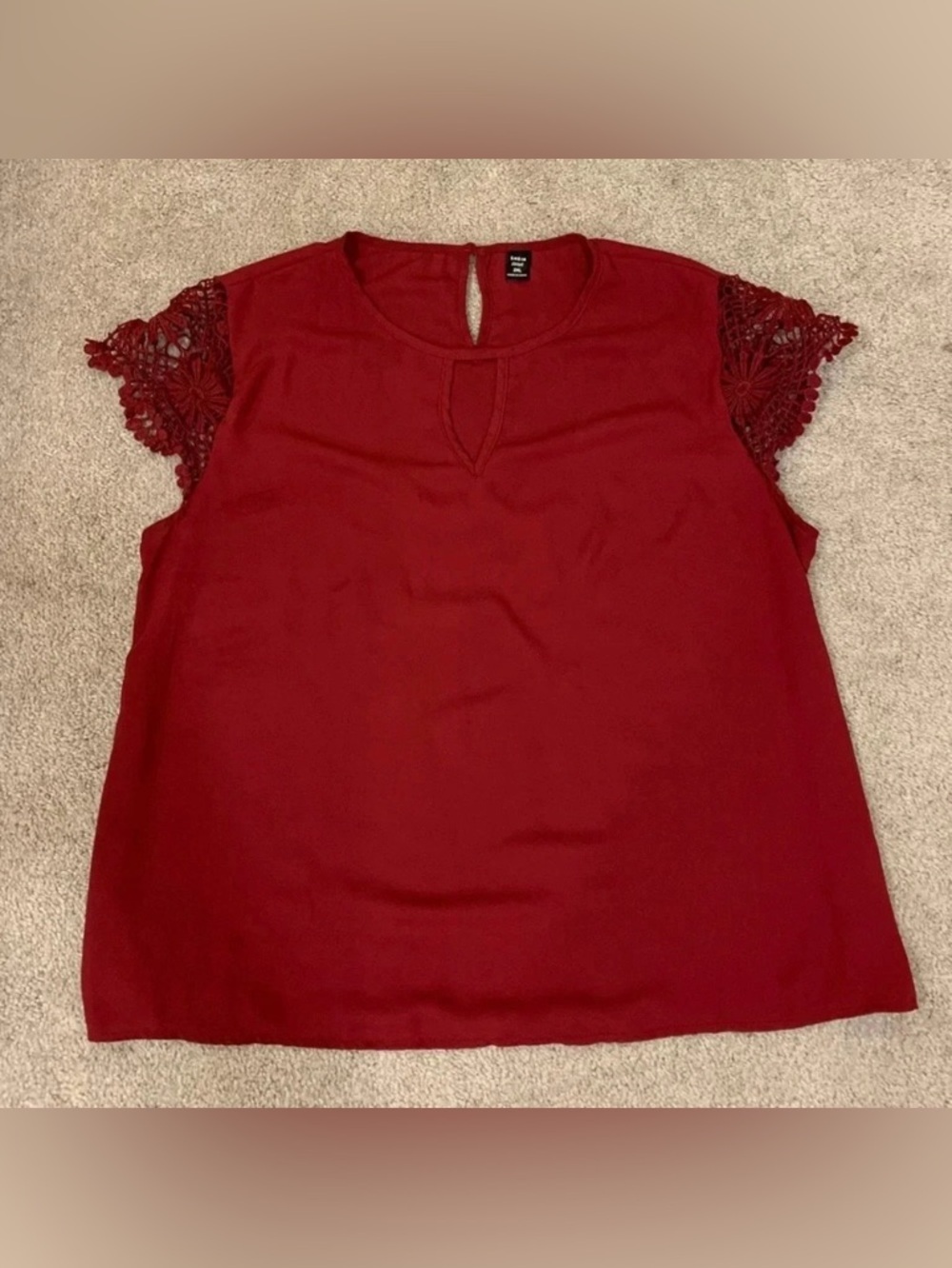 Shein Blouse with Lacy Sleeves